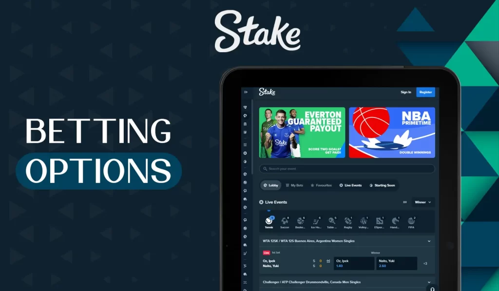 stake betting options